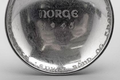 Norwegian Silver Liberation Serving Spoon - Norge 1945, Thorvald Marthinsen